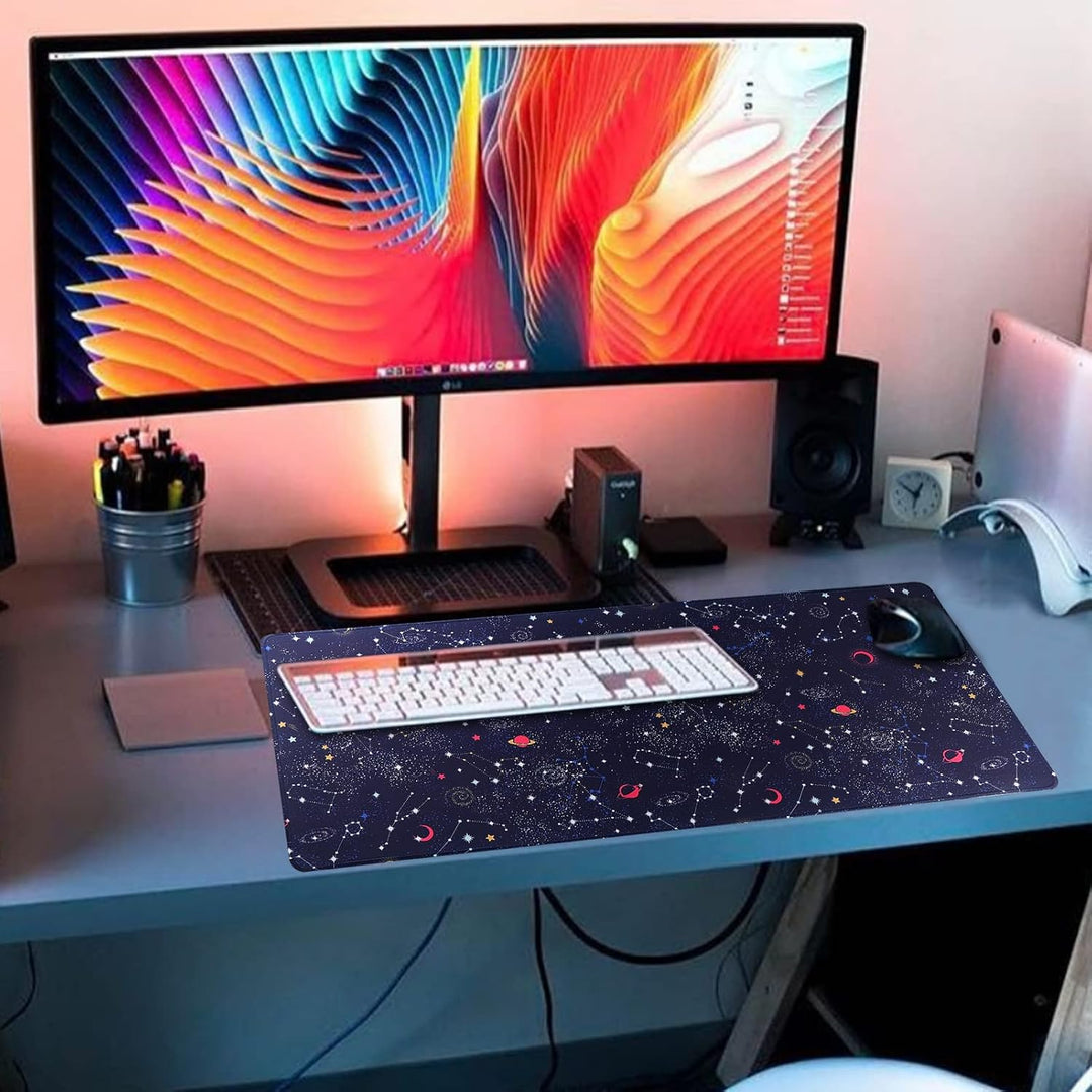 Gaming-Mausmatte, Large Mouse Pad Grösse 70x30CM Dicke3MM, Premium-strukturiertes rutschfestes und w