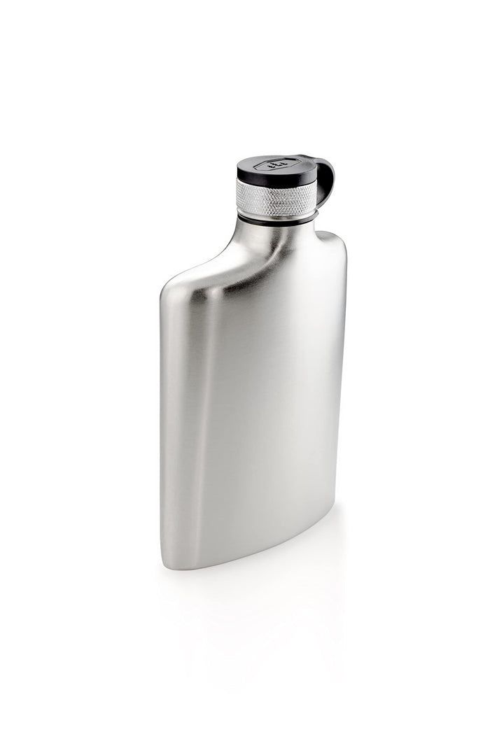 GSI Outdoors Glacier Stainless Hip Flask 8 oz Flachmann, Unisex Erwachsene, Silber, 8 oz