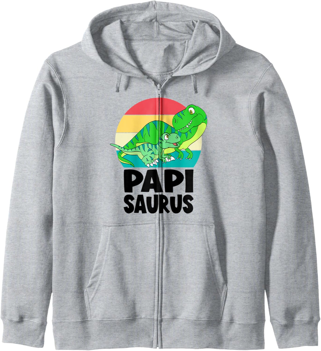 Papi Dinosaur Papisaurus T-Rex Daddy Sunset Family Matching Kapuzenjacke