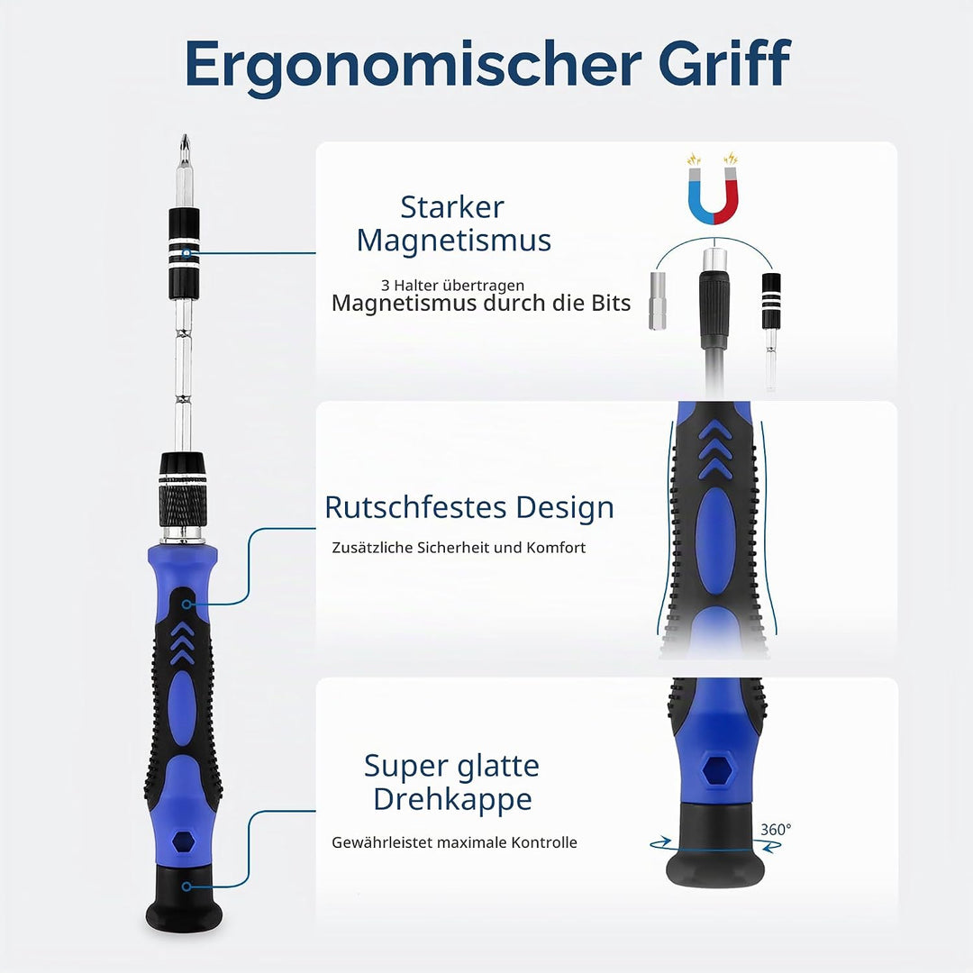XOOL 140 in 1 Feinmechaniker Schraubendreher Set, Magnetischer Mini Feinmechaniker Werkzeug Set, Rep