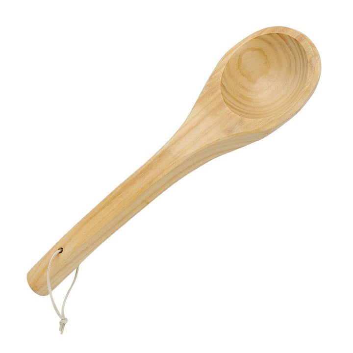 Raguso Sauna Löffel Holz Saunakelle Saunazubehör Sauna Wasserschöpflöffel Schöpflöffel mit bequemem