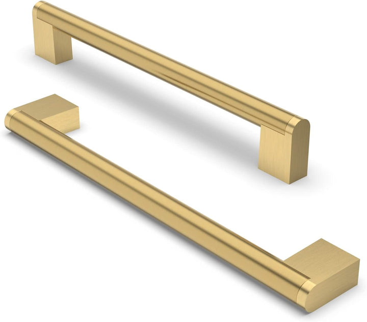 FURNIWARE 10 Stück Möbelgriffe, 192mm Bohrlochabstand Edelstahl Möbelgriffe Schrankgriffe Küche Kabi