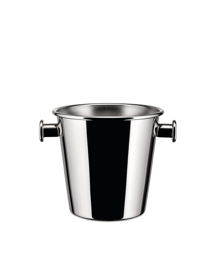 Alessi - Weinkühler, Getränkekühler, Champagnerkühler - Ettore Sottsass - Edelstahl, Silber, 25.00 x