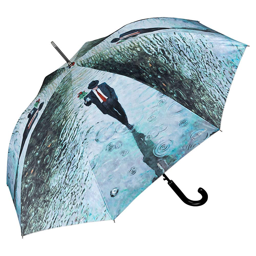 VON LILIENFELD Regenschirm Auf-Automatik Windfest Damen Herren Stabil Kunst Theo Michael: Romance