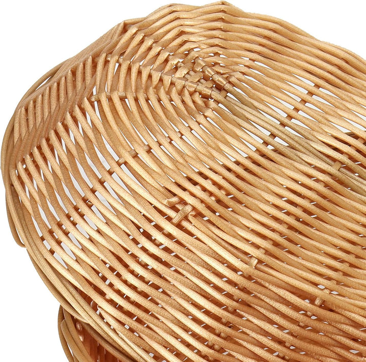 FUNSUEI 18er Set Brotkorb Oval Kunststoff, Brötchenkorb Brotkörbchen aus Plastik, 23 x 15 x 6,5cm Br