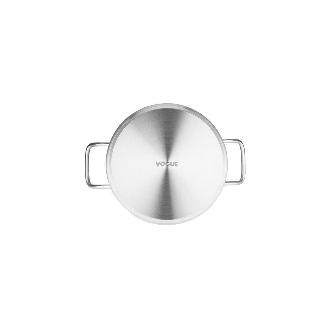 Vogue Edelstahl Kochtopf 7 Liter 160(d)mm x 240mm/9.5"(dia)., 160(d)mm x 240mm/9.5"(dia).