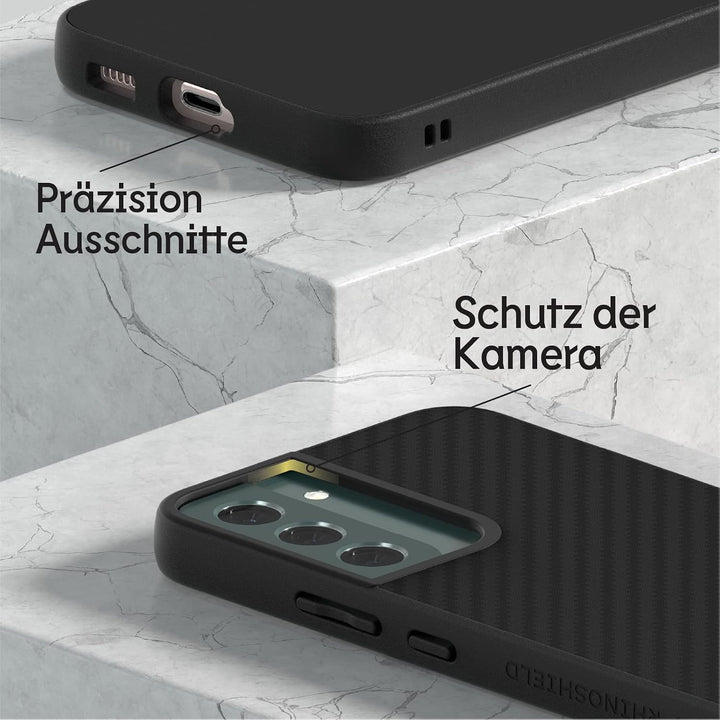 RhinoShield Case kompatibel mit [Samsung Galaxy S22] | SolidSuit - Stossdämpfende &amp; schlanke Schutzh