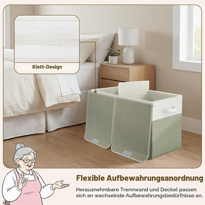GRANNY SAYS Aufbewahrungsbox mit Deckel Kinder, Grosse Spielzeugkiste mit Deckel, Faltbar Aufbewahru