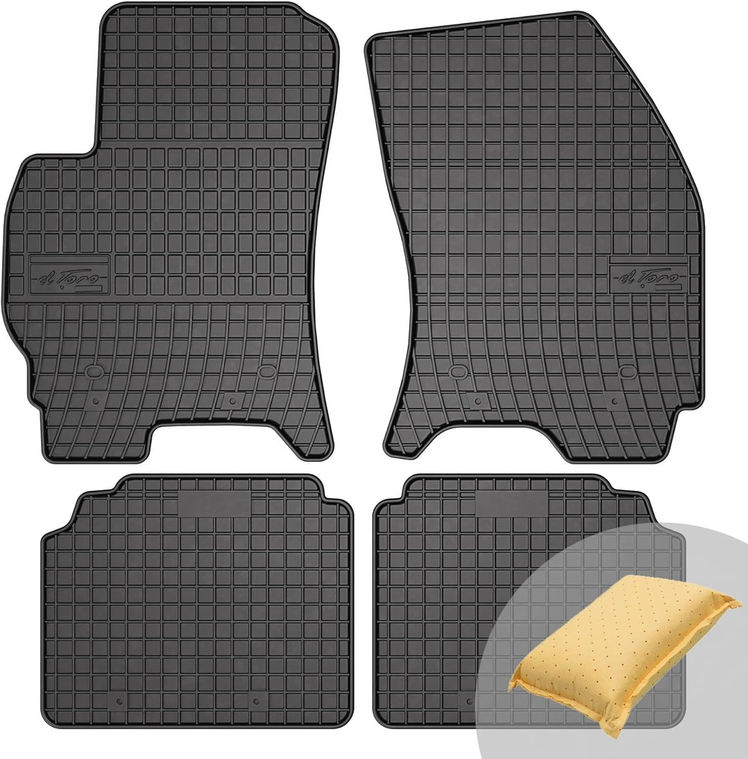 FROGUM EL Toro Gummimatten Ganzjähriges-Set von Autofussmatte Auto Fussmatten für Ford Mondeo III 20