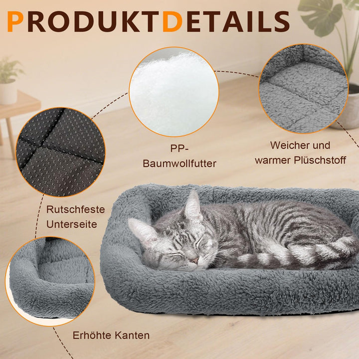 Kleinen Hundebett Katzebett, orthopädische Hundebetten, Angstlösendes Beruhigendes (M), M