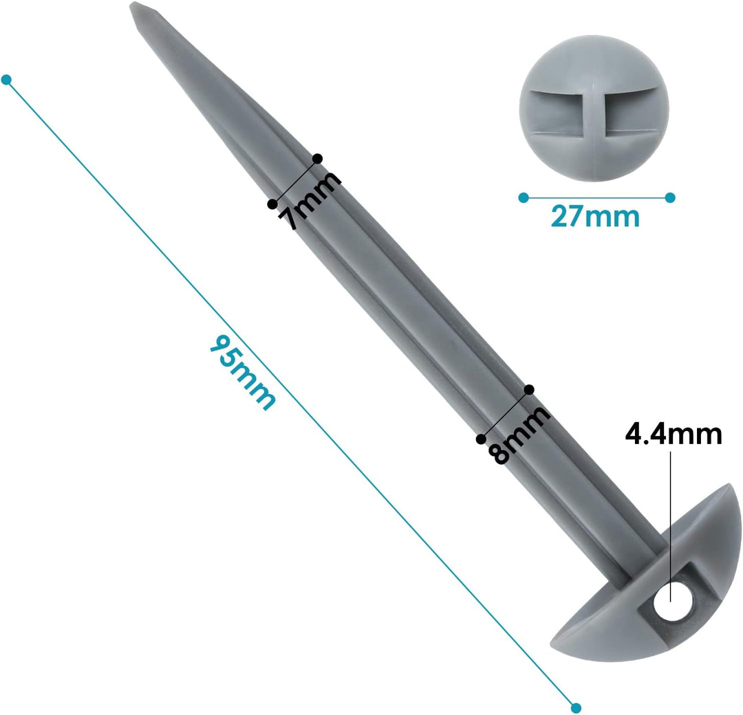 Sonnewelt Vorzeltteppich Zeltteppich 100% HDPE, Outdoor campingteppich mit 13 Heringe, Ausgestattet