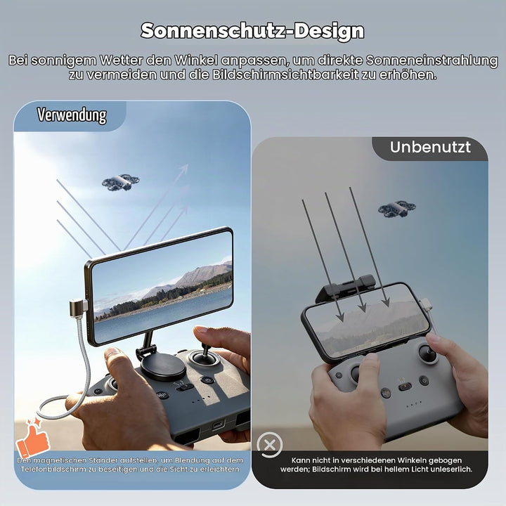 STARTRC Verstellbarer Magnetischer Handyhalter für Fernbedienung RC-N1/N2/N3, für DJI Neo 2/Mini 4K/
