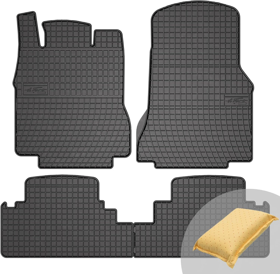 FROGUM EL Toro Gummimatten Ganzjähriges-Set von Autofussmatte Auto Fussmatten für Mercedes-Benz A-Kl