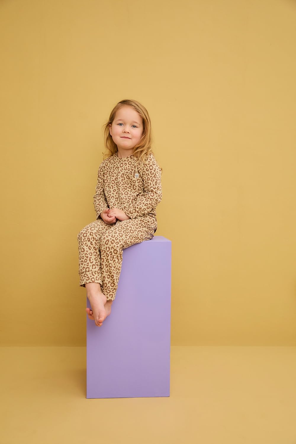 Cloby CBY-LS6-LPB Long Sleeve Shirt/Langarmshirt mit UV-Schutz (UPF 50+) - Leopard braun (Gr. 6-12 M