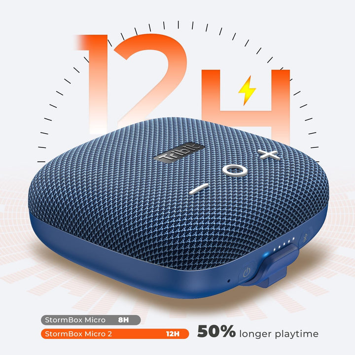 Tribit Bluetooth Portable Lautsprecher StormBox Micro 2 IP67 wasserdichte mit leistungsstarkem kabel