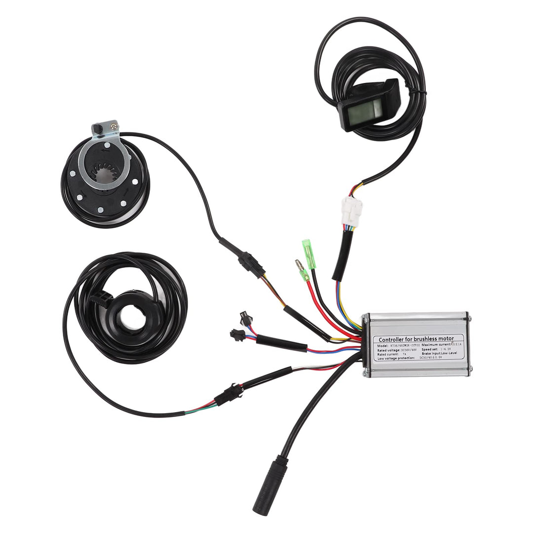 BuyWeek Elektrofahrrad Brushless Motor Controller Kit, 36V/48V 250W E-Bike Bürstenlose Motor 15A Rec