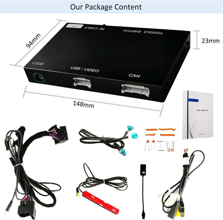 Road Top Wireless Carplay Android Auto Retrofit Kit Decoder für Mercedes Benz GLC C V A B Serie W205