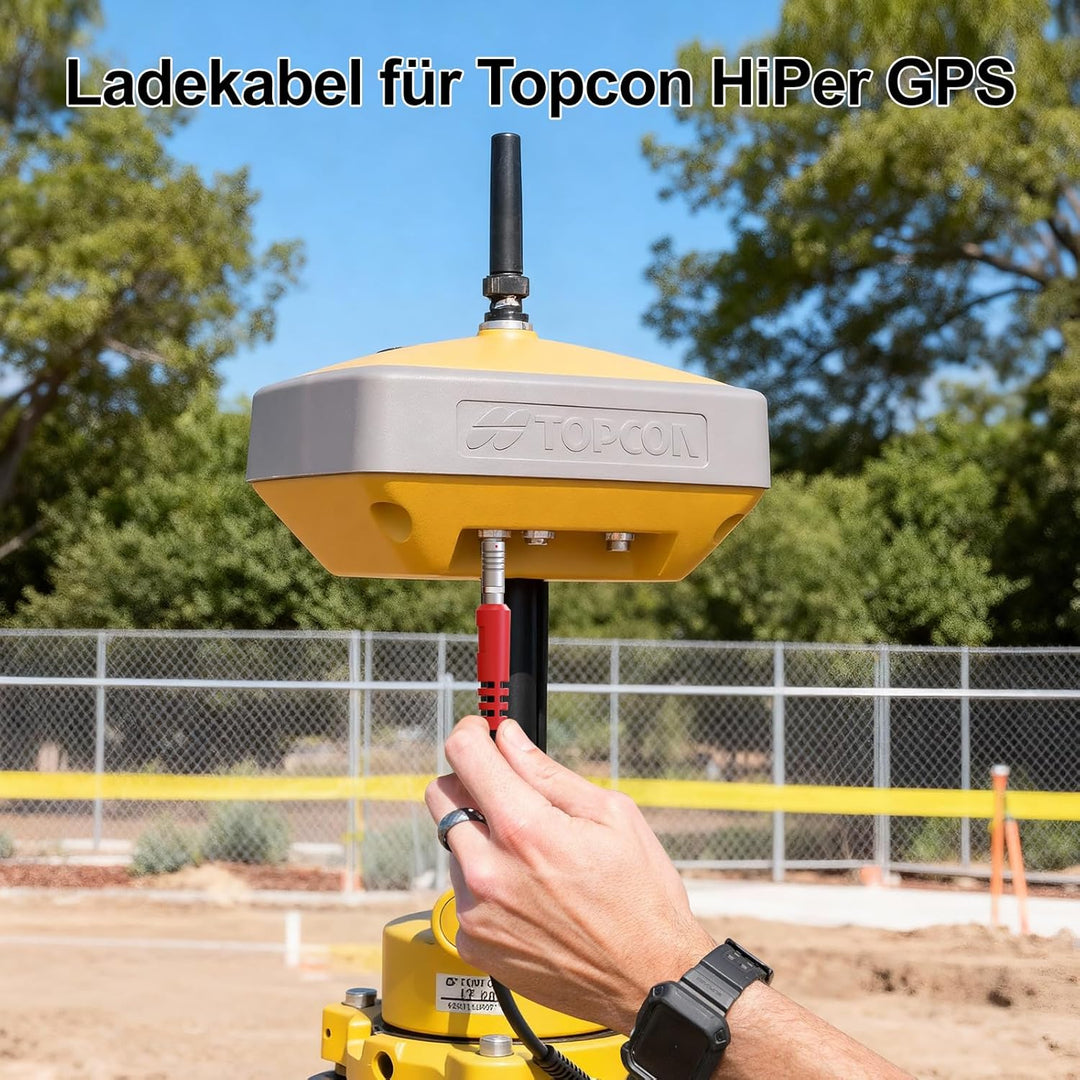 Uonecn für TOPCON Hiper GPS Ladegerät Stromkabel Ende LITE PRO GA GB Plus GR-3 GR-5 SAE2 (30CM)