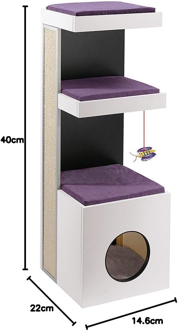 Ferplast Kratzbaum Kletterbaum Katzenkratzbaum Katzenbaum Tiger, 40 x 40 x Höhe 115 cm. Tiger alt, T