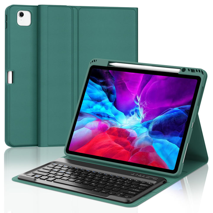 Hülle mit Tastatur für iPad Pro 12.9 Zoll 6ª 2022 /5ª 2021/4ª 2020/3ª Gen 2018, QWERTZ Deutsches Mag