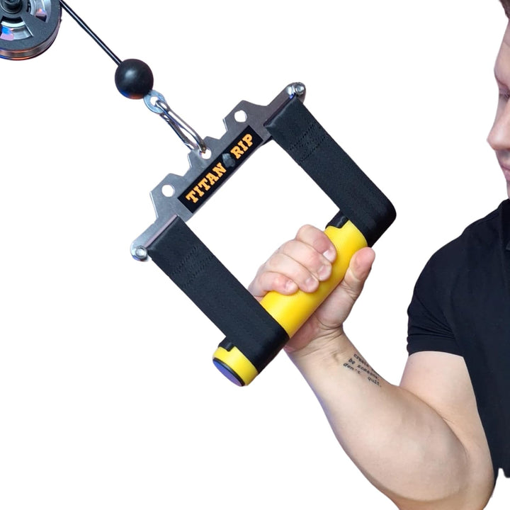 Armwrestling Wrist Wrench – Hand-, Finger- & Unterarmtrainer – Griffkrafttrainer für Kabelzug, Loadi