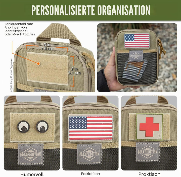Maxpedition Fatty Pocket Organizer Tasche, Khaki, Einheitsgrösse, Khaki