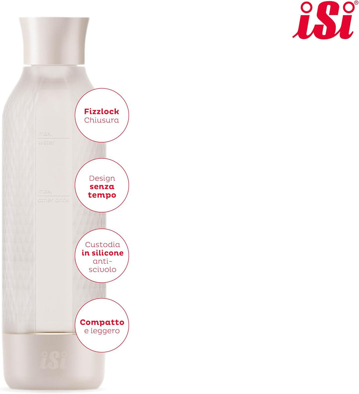 ISI Twist'n Sparkle Virtuoso Zusatzflasche Wassersprudler 0.95L – Ersatzflasche Soda Maker für Sprud