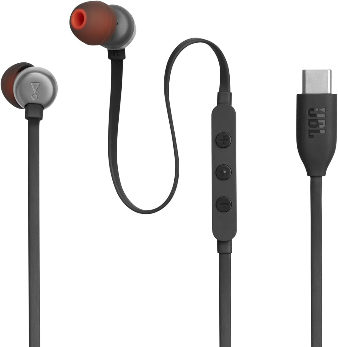 JBL Tune 310 C Kopfhörer – Kabelgebundene In-Ear-Kopfhörer mit JBL Pure Bass Sound, Mikrofon und USB