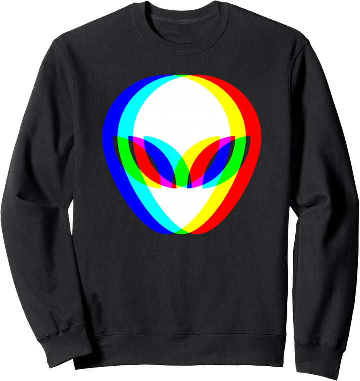Alien Vaporwave Techno EDM Raver DJ Rave Festival Sweatshirt