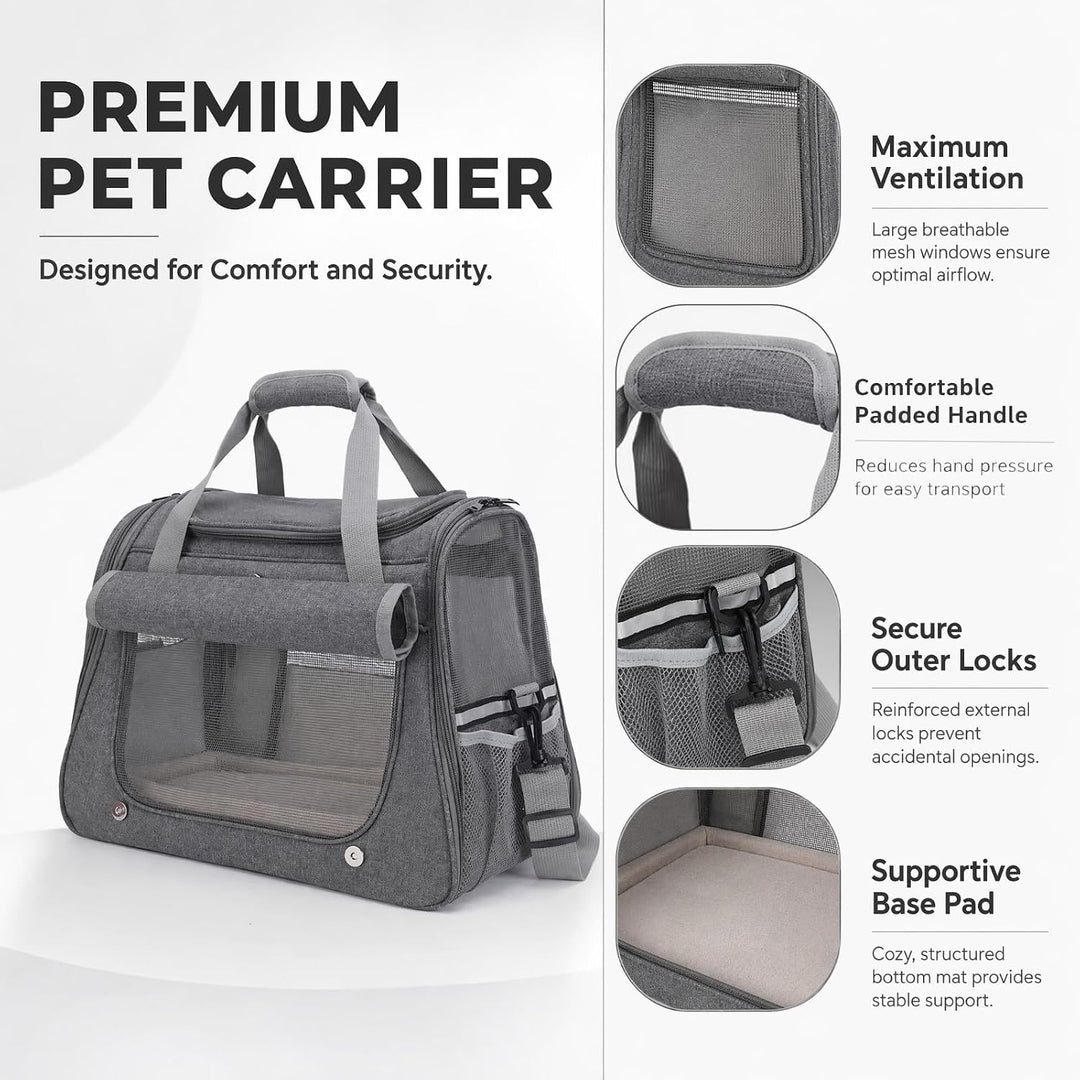 Katzentransportbox, Hundebox Faltbar für Katzen und kleine Hunde, Transportbox Katze für Reisen und