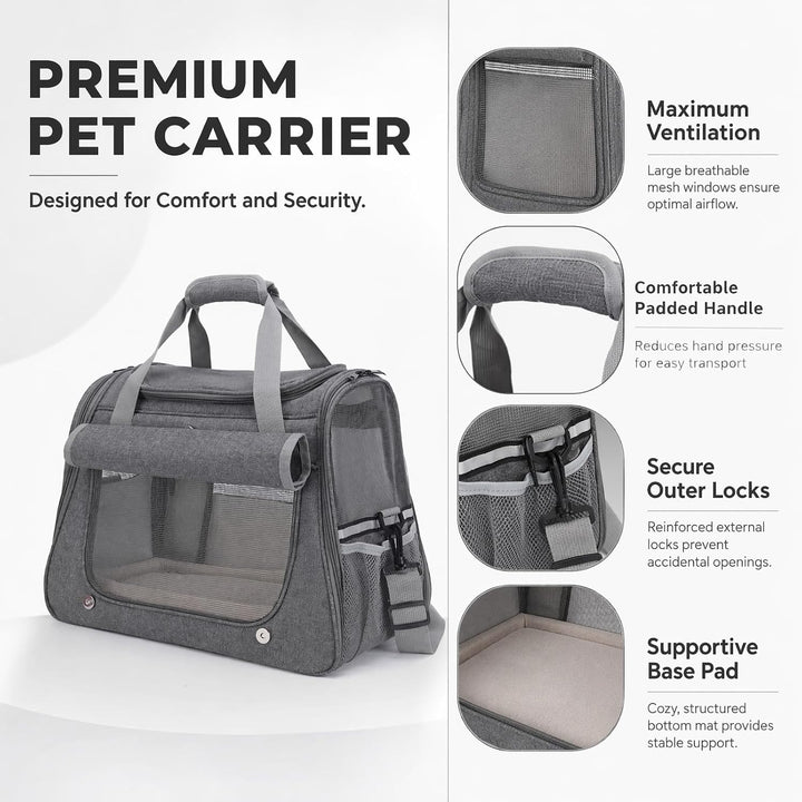 Katzentransportbox, Hundebox Faltbar für Katzen und kleine Hunde, Transportbox Katze für Reisen und