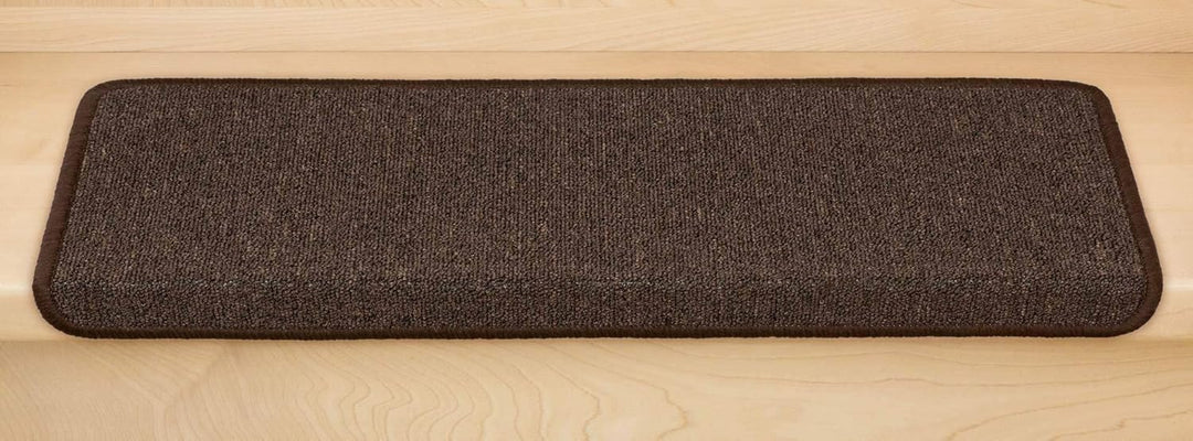 Metzker Stufenmatten Ariston kombinierbar mit Teppich Läufer Kaffeebraun Rechteckig 15er Set Stufenm