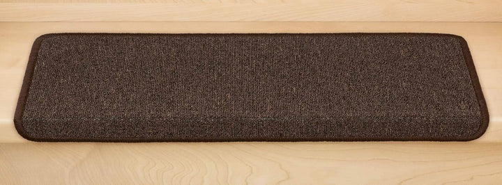 Metzker Stufenmatten Ariston kombinierbar mit Teppich Läufer Kaffeebraun Rechteckig 15er Set Stufenm