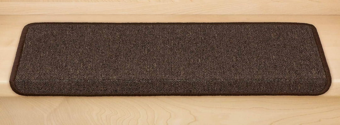 Metzker Stufenmatten Ariston kombinierbar mit Teppich Läufer Kaffeebraun Rechteckig 15er Set Stufenm