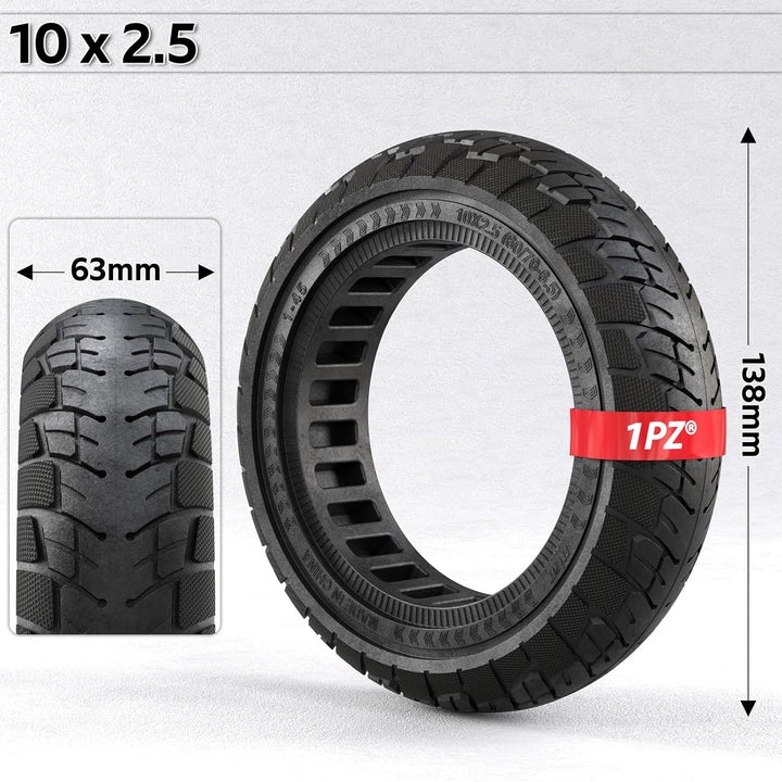 1PZ DL3-Y5W 10x2.5 Reifen 10 Zoll 60/70-6.5 Solid Reifen Ersatz für Segway Ninebot Max G30 G30D G30E