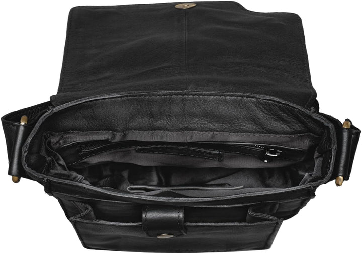 STILORD 'Pete' Umhängetasche Leder klein Männer Schultertasche Vintage Messenger Bag Herren 8,4 Zoll