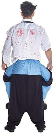 Morph Skelett Huckepack Kostüm für Erwachsene, Halloween Verkleidung Damen Herren, Skelett