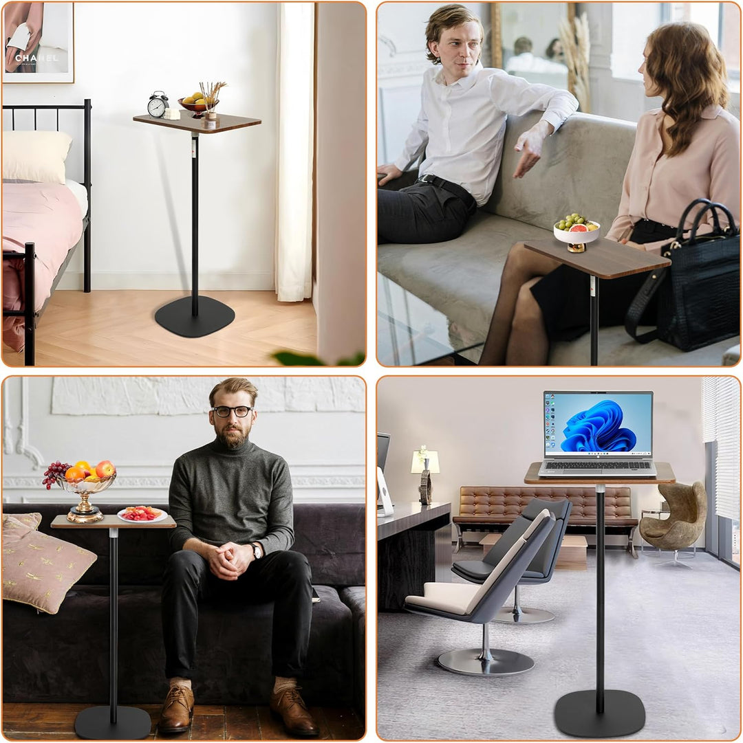 AKOZLIN Höhenverstellbarer Laptop-Ständer (45,7-121,9 cm) & Betttisch – Tragbares Holztablett Schrei