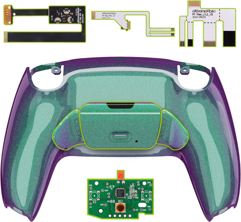 eXtremeRate Programmierbar RISE2.0 Remap Kit für ps5 Controller BDM-010&BDM-020, Remap Board&Rücksei