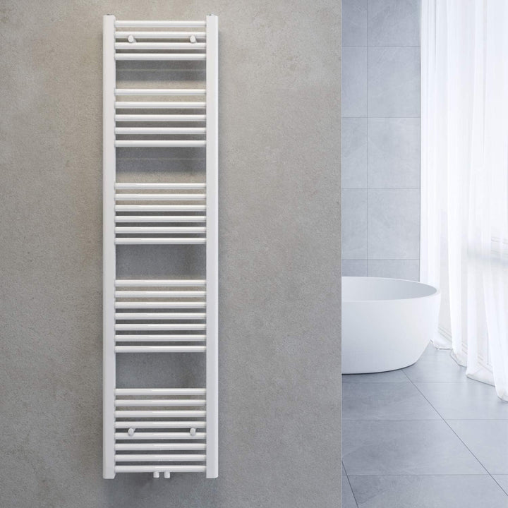 SONNI Handtuchtrockner Heizkörper Bad Mittelanschluss Handtuchwärmer Badheizkörper Weiss Gerade 40 *