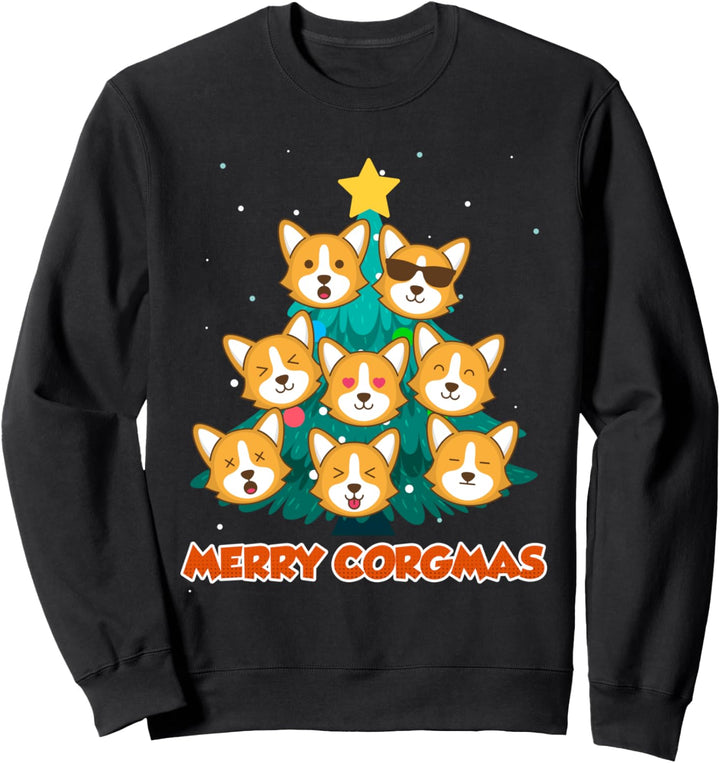 Happy Corgmas Hunde Weihnachten Welsh Corgi Sweatshirt