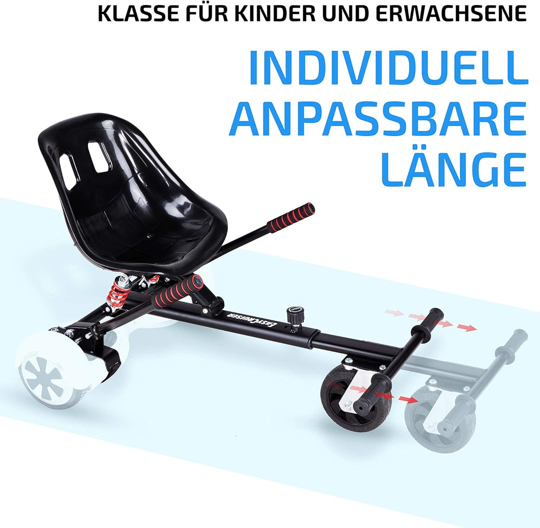 EasyCruiser PRO - Premium Hoverboard Sitz - Hoverboard mit Sitz passend für 98% aller Hoverboards 6,