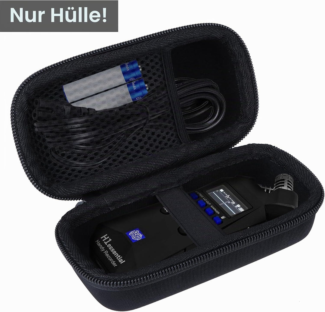 Hart Schutz Hülle Etui Tasche für Zoom H1n Tragbarer 2-Spur-USB-Recorder/Zoom H1essential 32-Bit Han