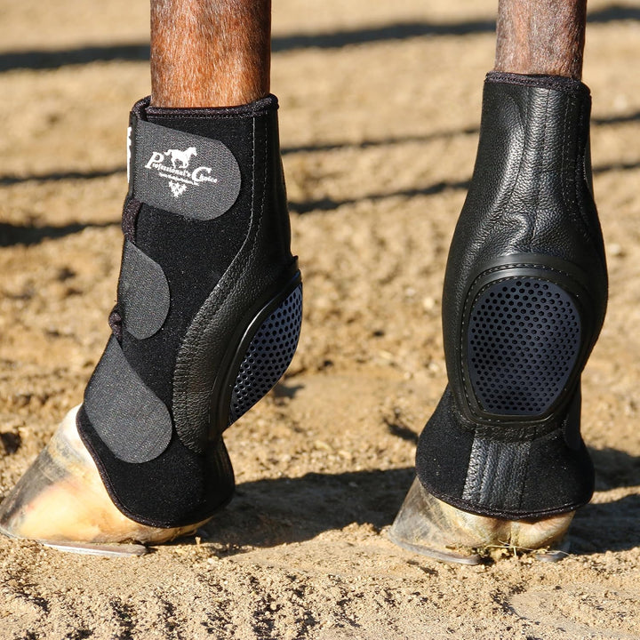 Professional's Choice Equine Ventech SlideTec Skid Rear Leg Boot | Prevents Burns During Sliding Sto