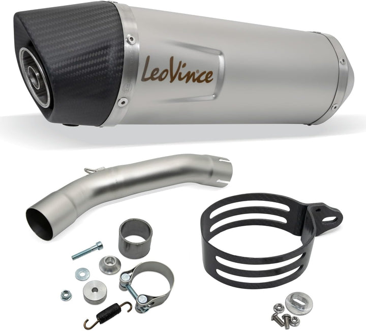 Endschalldämpfer LeoVince SLIP-ON SBK LV ONE EVO, Edelstahl, Carbon Kappe, mit Zulassung für Beta RR
