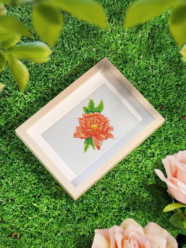 Figured'Art Mini Serie Diamond Painting Erwachsene - Blumen - Premium-Box mit 12 Stück 15x18 cm 5D B