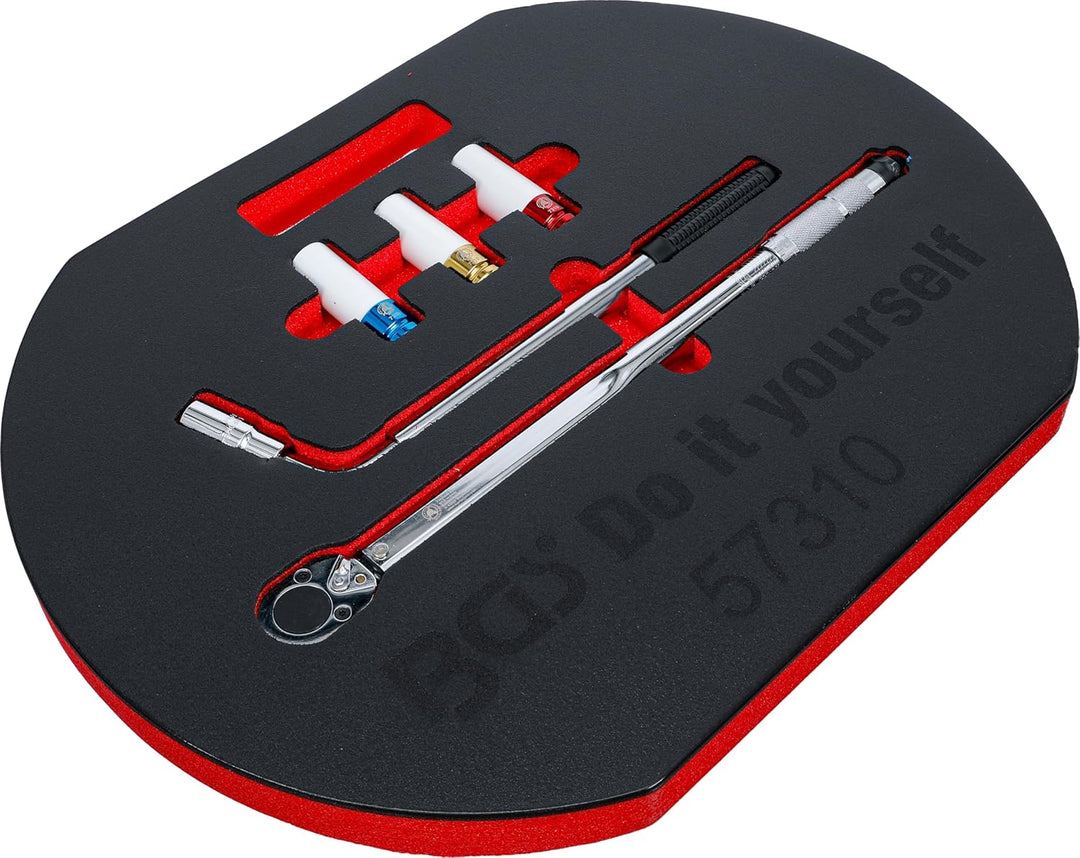 BGS Do it yourself 57310 | Radwechsel-Service-Satz | 5-tlg. | Drehmomentschlüssel | Radmutternschlüs