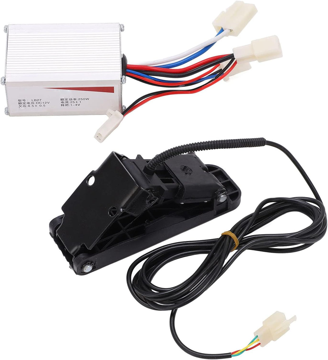 VGEBY 12V 250W Aluminiumlegierung Gebürsteter Geschwindigkeitsregler Gaspedal-Set für Elektrische Fa