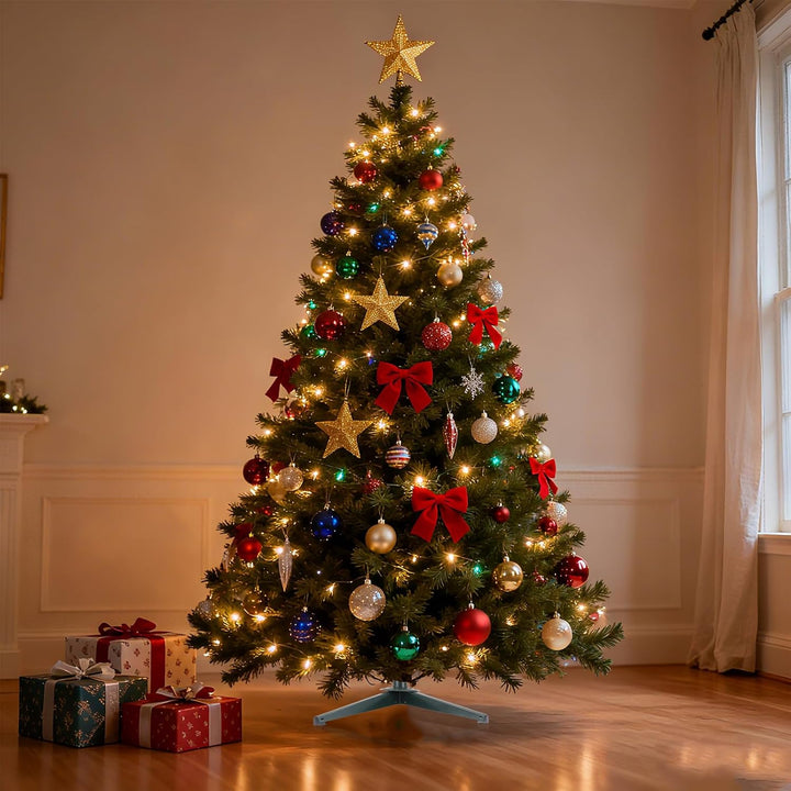 Weihnachtsbaumständer Faltbarer Christbaumständer 65cm Metall Weihnachtsbaum Ständer mit 3,2cm Bohru