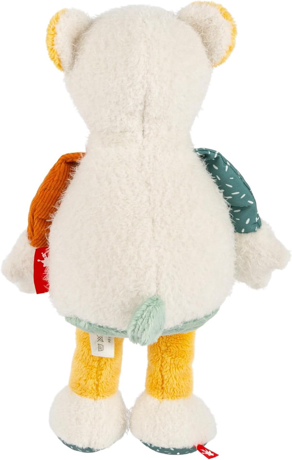sigikid 43235 Patchwork Stofftier, Mehrfarbig/Eisbär, Mehrfarbig/Eisbär